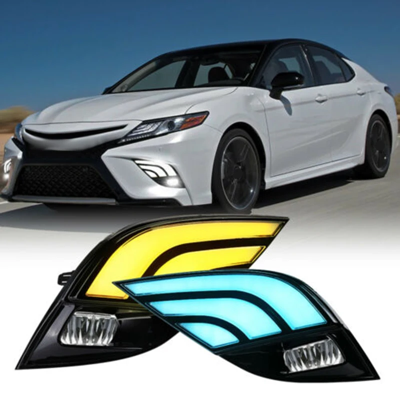 Автомобильный 3 Colue светодиодный DRL дневный ходовой светильник противотуманный +