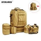 Нейлоновый тактический рюкзак 50 л, военный, водонепроницаемый, для кемпинга, походов, армейский рюкзак, для спорта на открытом воздухе, рыбалки, охоты, альпинизма