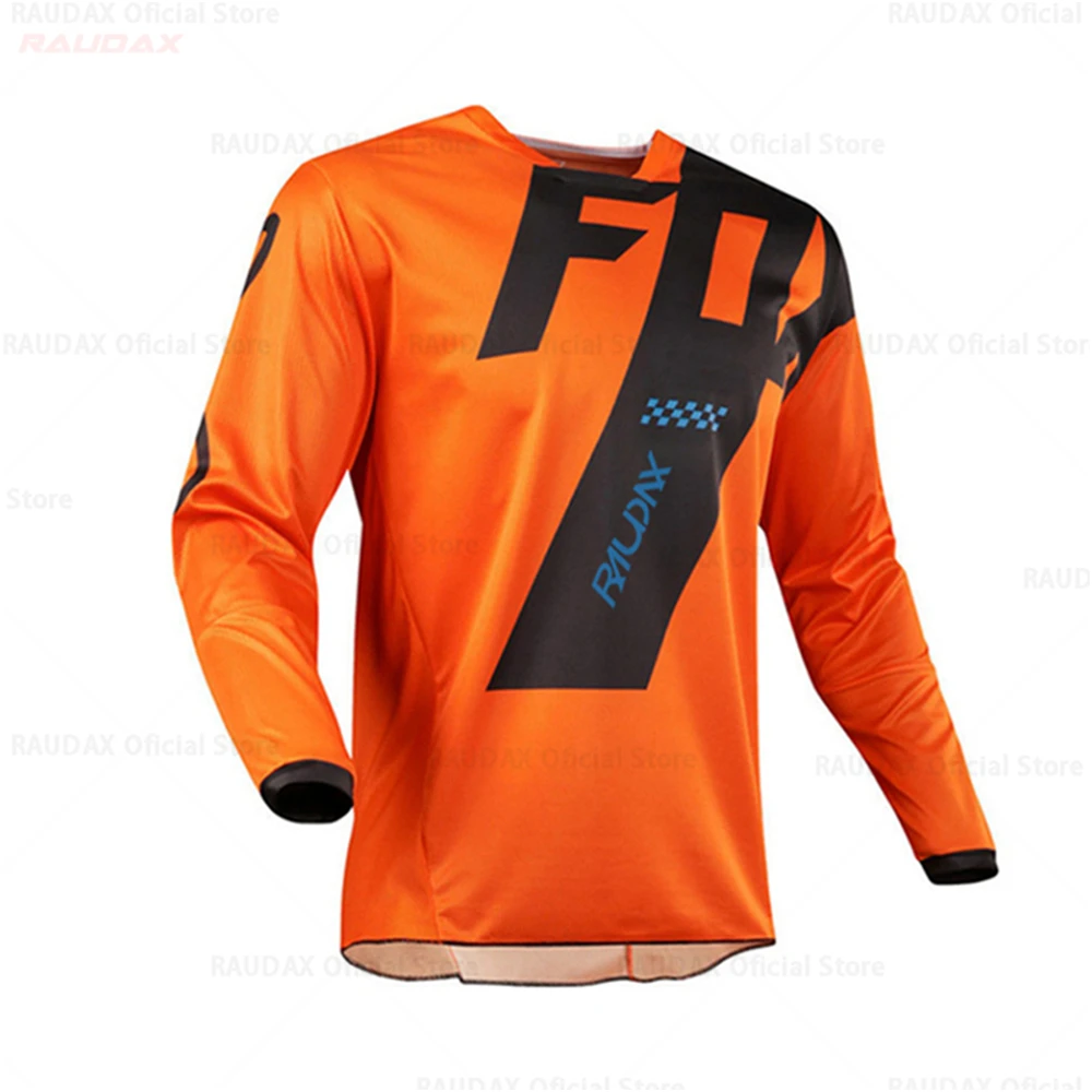 

Горный велосипед Горные езда с длинным рукавом беговые Мотоцикл Джерси 2021 Fox Велоспорт Джерси велосипедная футболка Mtb DH