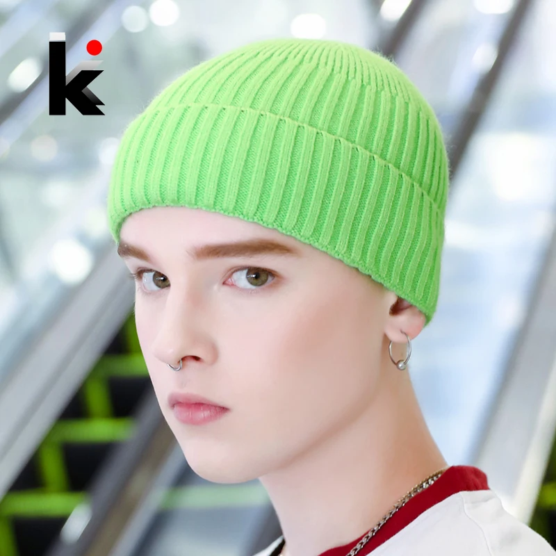 юность тюбетейка шапка мужская зимняя женщин однотонные Цвет вязаные круглые