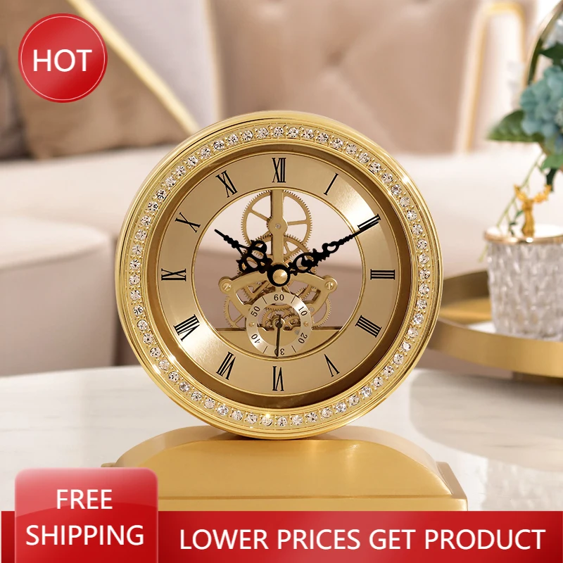 

Fashion Living Room Table Clock Modern Design Luxury Electronic Table Clock Luxury Decorative Relogio Digital Mesa Watch Desk