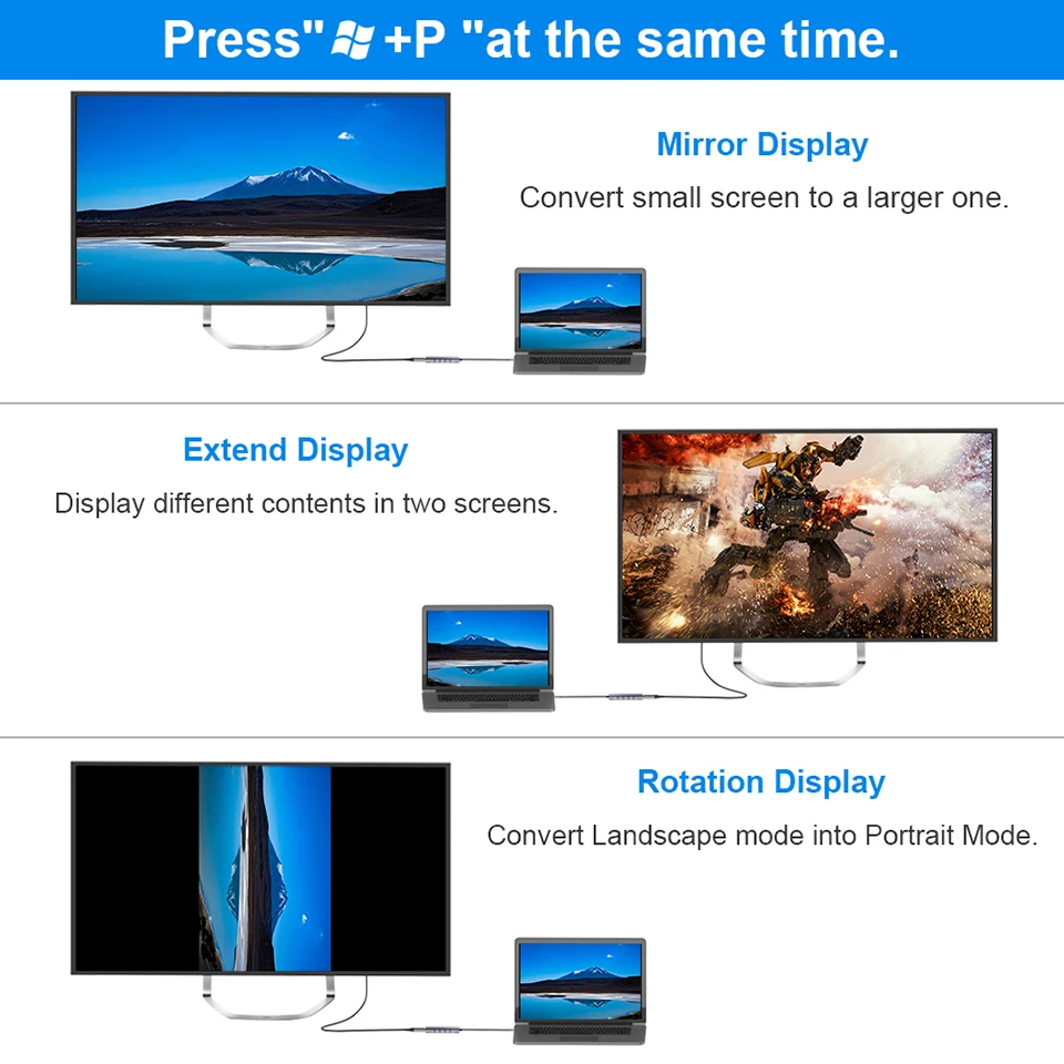 QGeeM USB 3.0 to HDMI DVI Adapter Hub для портативных ПК Компьютерные аксессуары TV HUB нескольких