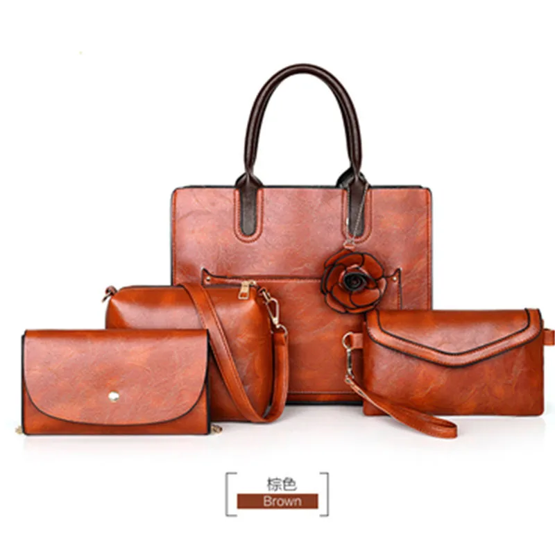 Новый 4 шт./компл. Для женщин композитные сумки Высокое качество дамы Сумки