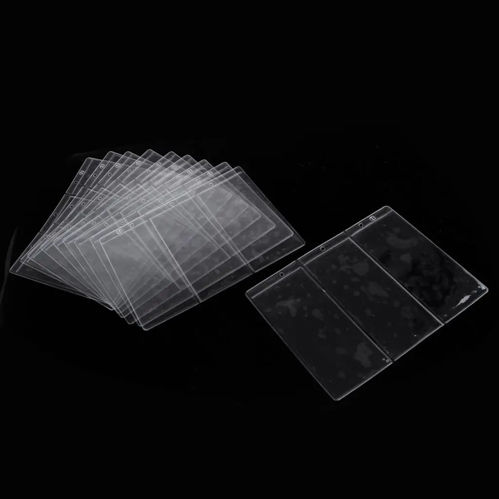 10 Pcs Trading Cards Foil Pockets Accessories Empty Scrapbook | Photo Albums