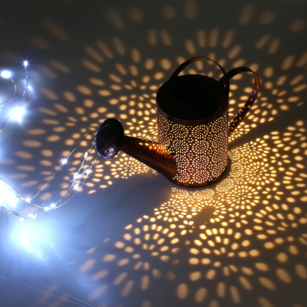 

Led Kettles Solar Light Lawn Garden Decor Lamp Flowing Water Sprinkle Bronze Landscape Lamp Outdoor Lamp For Street Courtyard