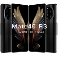 2021 new smartpone mate40 rs global version smartphonr 16g512g android10 unlocked 6800mah snapdragon 888 face id mobile phone7 2