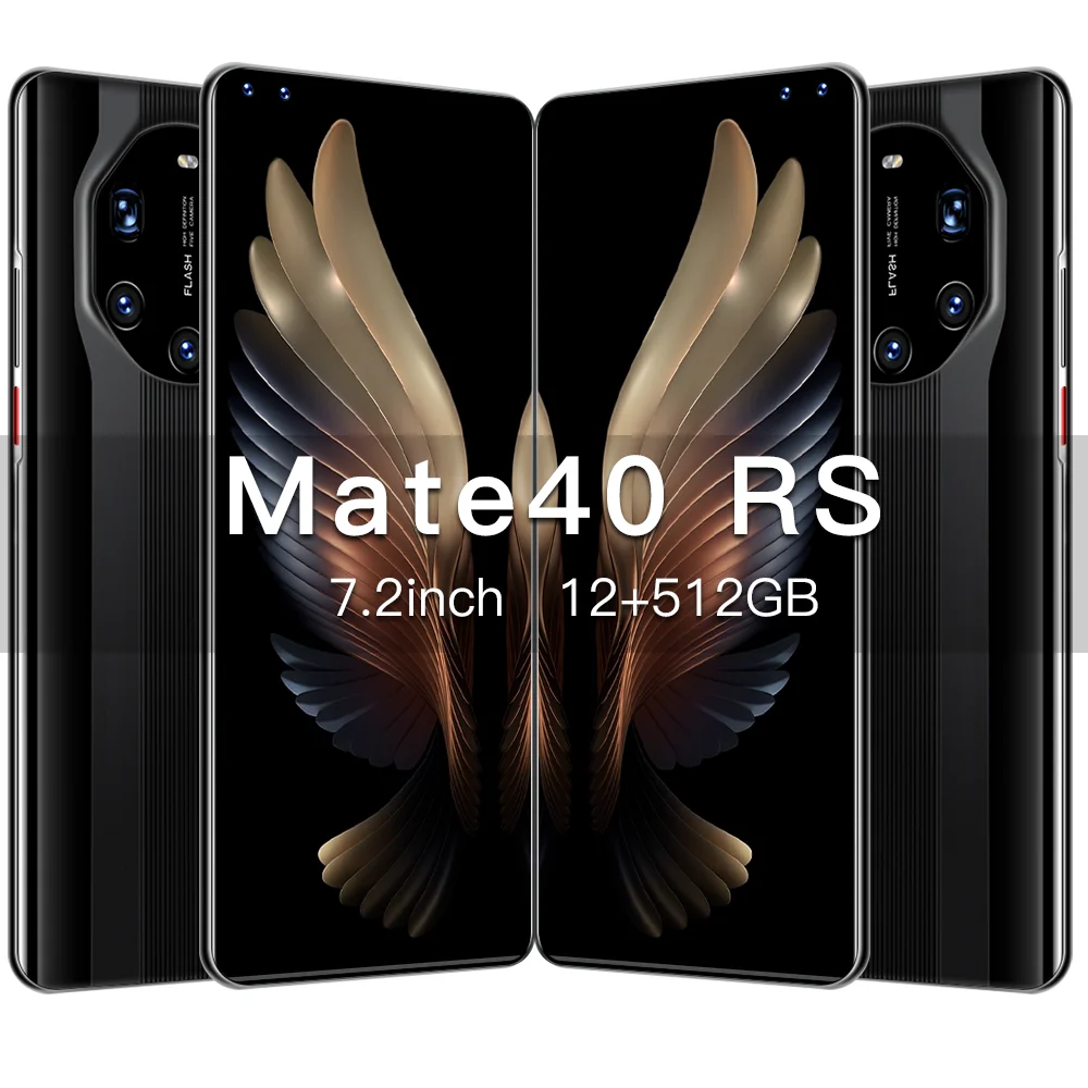 Смартфон Mate40 RS 2021 16 ГБ 512 Android 10 глобальная версия мАч Snapdragon 6800 распознавание лица