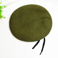 fashion unisex military army soldier hat wool beret men women uniform fancy style cap