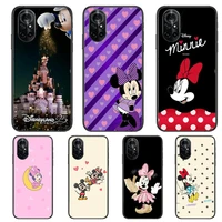 beautiful minnie mouse clear phone case for huawei honor 20 10 9 8a 7 5t x pro lite 5g black etui coque hoesjes comic fash des
