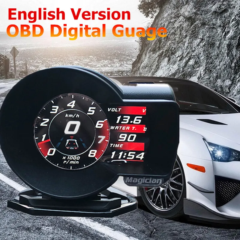 Профессиональный оригинальный дисплей Magician OBD Автомобильный цифровой