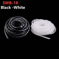 spiral wrapping band swb 18 diameter 18mm about 3 8m length black cable casing cable sleeves winding pipe spiral wrapping swb 18