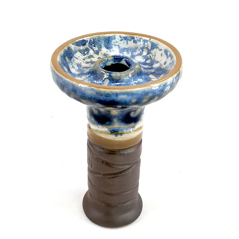 Ceramic Hookah Bowl with Central Wide Funnel Height Hookah Shisha Bowl Smoke Accessories enlarge