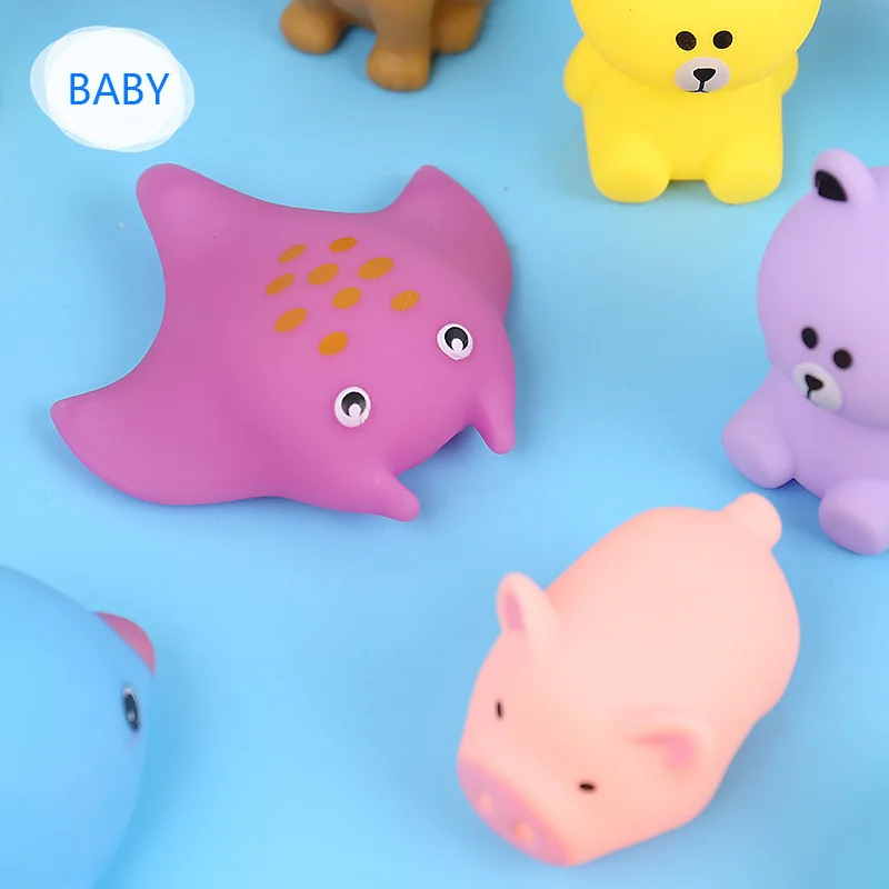 Игрушки для плавания с животными игрушки купания силиконовые детей детские