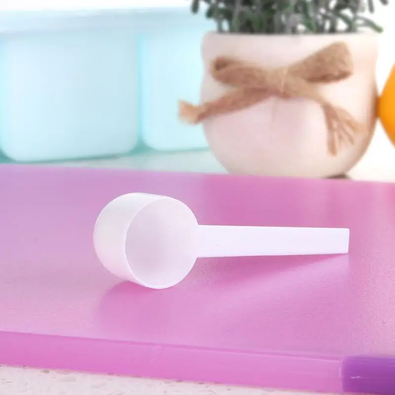 Мода Профессиональный Белый Пластик 5 г 5G совка ложки для еда молоко стиральный