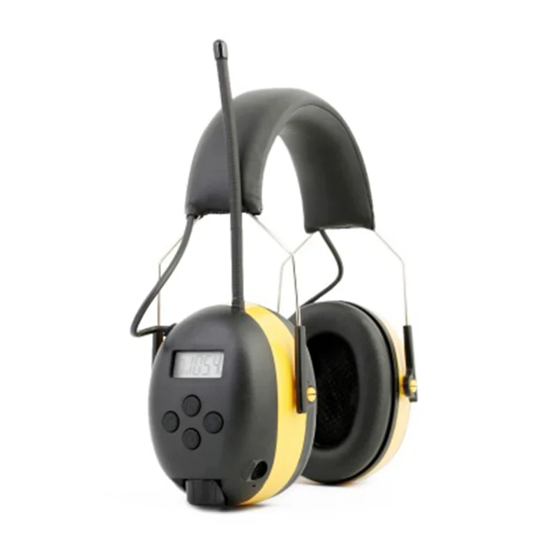 Защита слуха FM/AM радио наушники Звуконепроницаемая шумоподавление затычки для