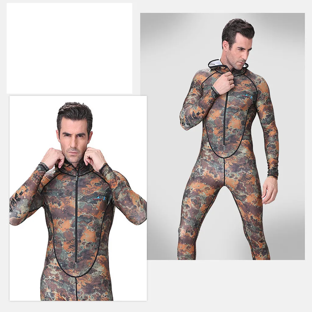 

Surfing Men Trendy New Sport Swear Men Plus 5XL Size Swimwear Camo Wetsuit for Scuba Free Diving Suit Spear Fishing Swimming #6