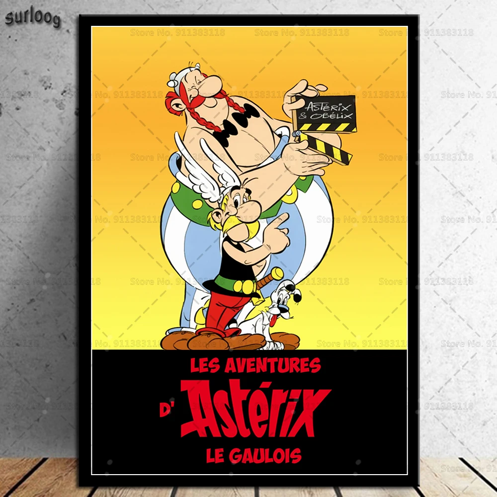 Классический комикс-постер Asterix Франция настенные художественные картины на