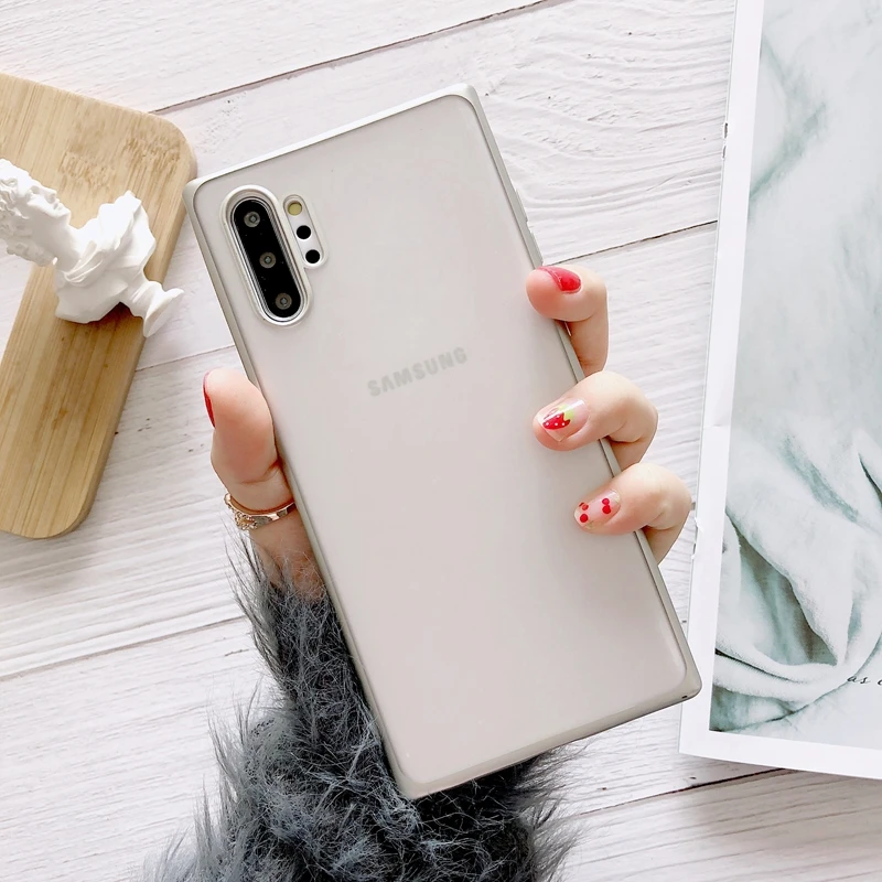 Цветной матовый Мягкий силиконовый чехол из ТПУ для Samsung Galaxy S8 S9 S10 S10e A6 A8 Note10 Plus A10