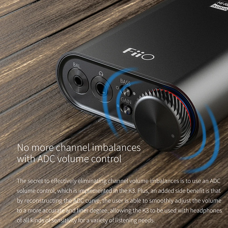 FiiO K3 Портативный усилитель для наушников аудио Настольный USB C DSD ЦАП AKM AK4452
