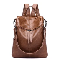 new korean version backpack women the wild fashion travel backack woman bag leisure travel leather backpacks