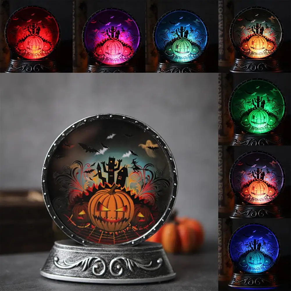 Новая Античная бронзовая зеркальная лампа ручной работы Украшение Джек-о-фонари