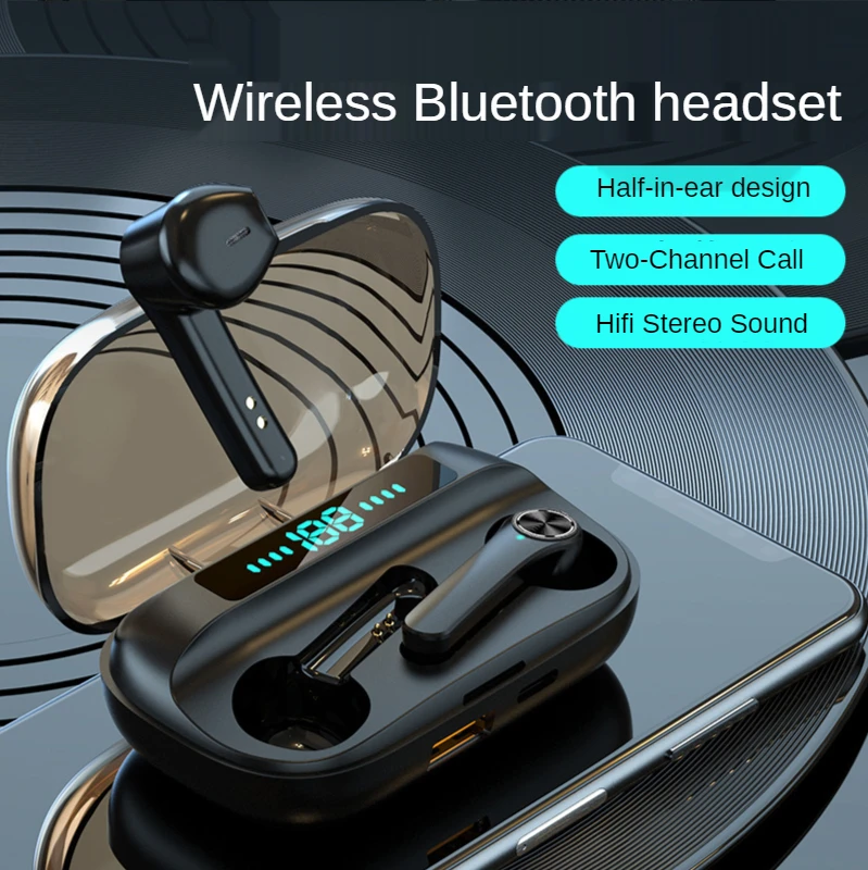 

Wireless Headphones TWS Bluetooth 5.0 Earphones Smart Noise Cancelling Sport Waterproof Headset Music Headphones With Microphone