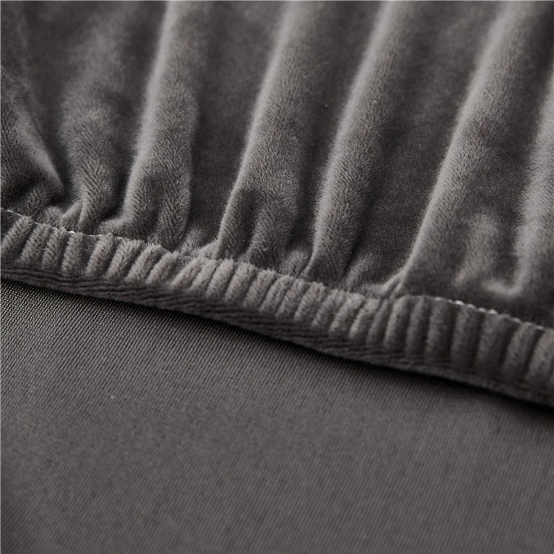 

Elastic Velvet Sofa Seat Cover Solid Color Soft Couch Cushion Seat Cover for Living Room Sofa Protective Cover Slipcover