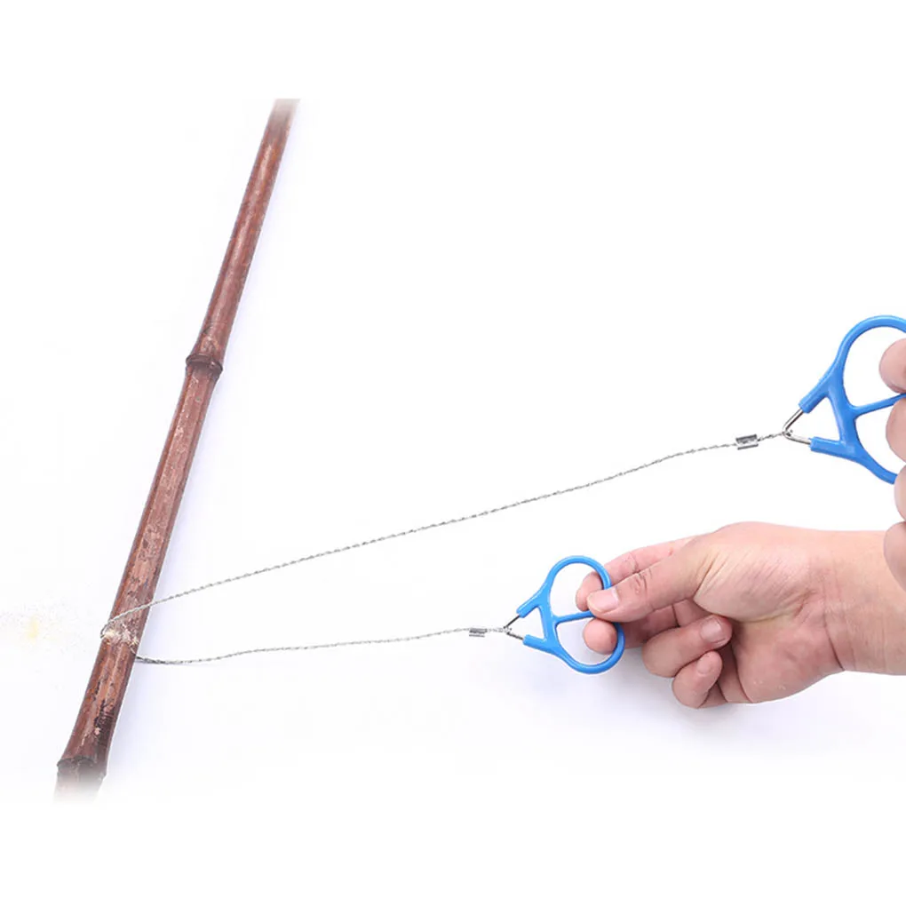 Outdoor Manual Hand Steel Wire Saw Survival Tools Hand Chain Saw Cutter Portable Travel Camping Emergency Gear Steel Wire Kits