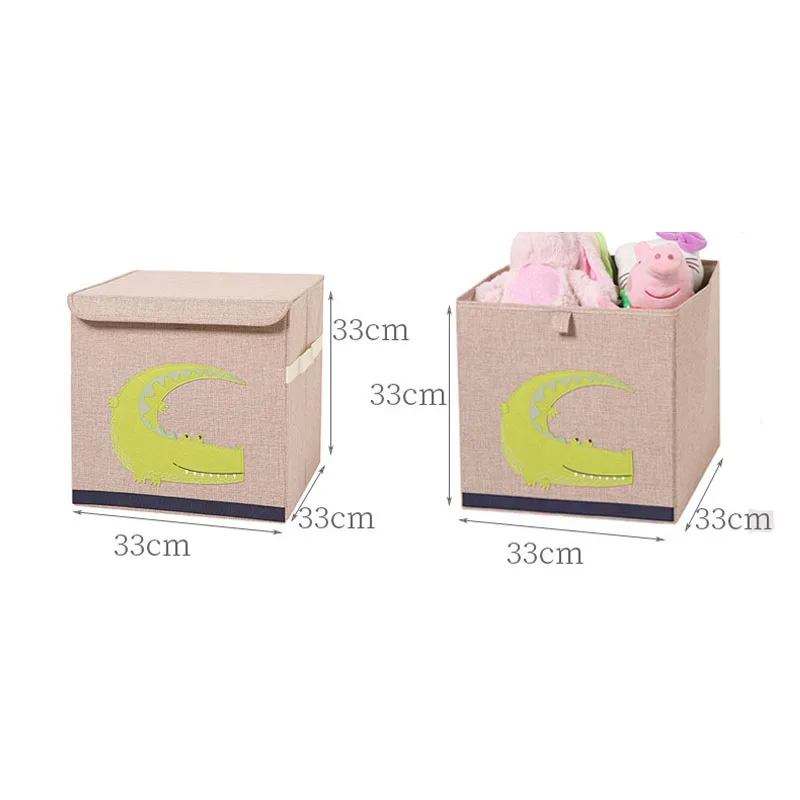 

Folding Storage Basket Foldable Cotton Linen Storage Box Bins Fabric Organizer Organize Office Bedroom Closet Toy Laundry Basket