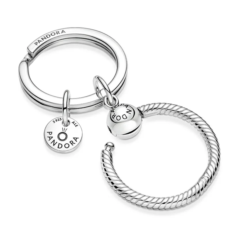 

Ladies Bag Accessories Keychain DIY Charm Charm Originally Suitable for Pandora 925 Sterling Silver Luxury Jewelry 2021 New