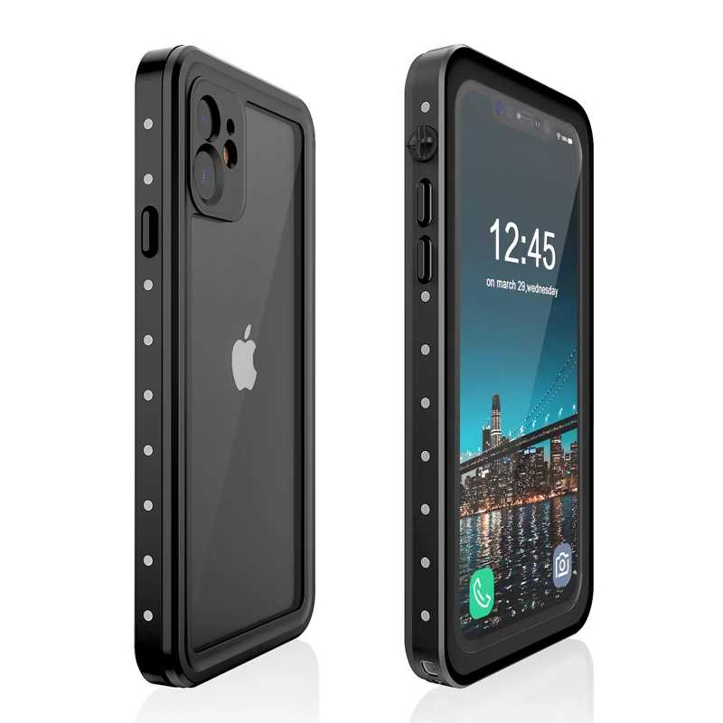 

DOT Armored Anti shock Clear phone back Cover for i phone 11 Pro Max XS Max XR X 8 7 6 6S Plus Luxury hybride pc tpu case