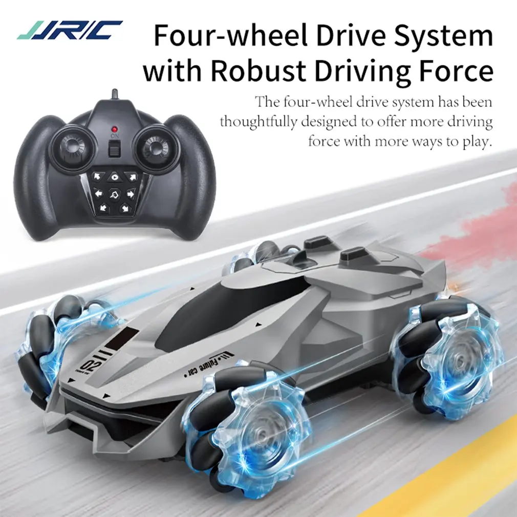 

JJRC Q92 1:24 2.4G 4WD 360 Degree Flip Simulation Spray Night Glare Effect Tire Dynamic Sound Effect RC Stunt Car Models Toys