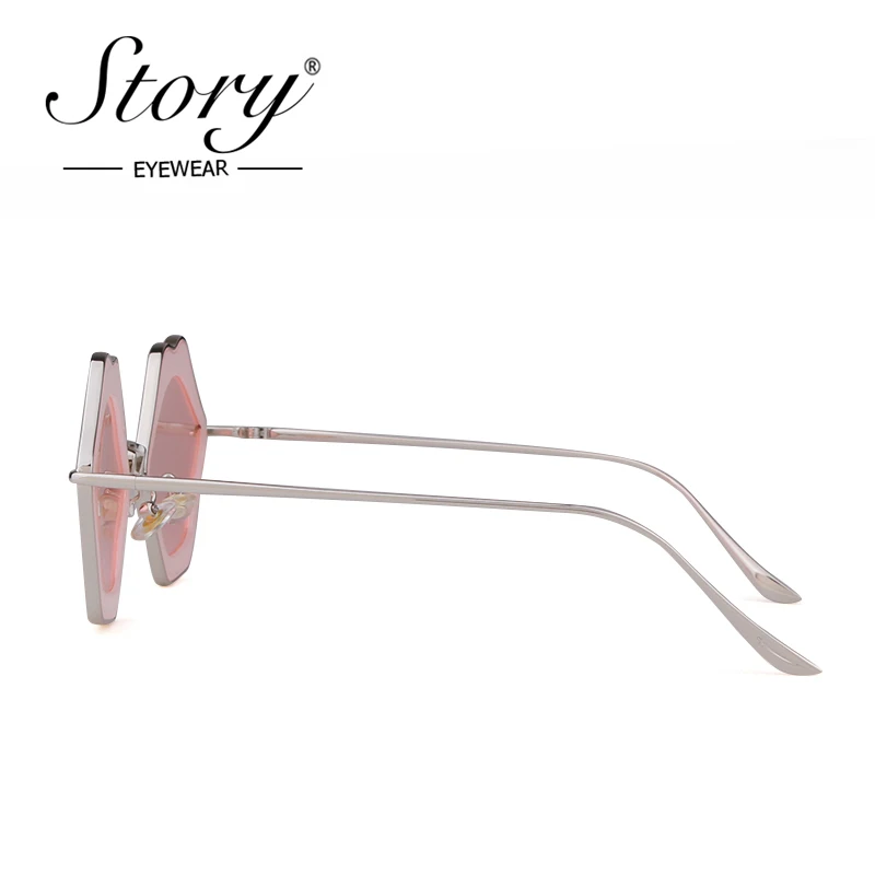 Солнечные очки STORY fashion ploygon для женщин брендовые дизайнерские винтажные