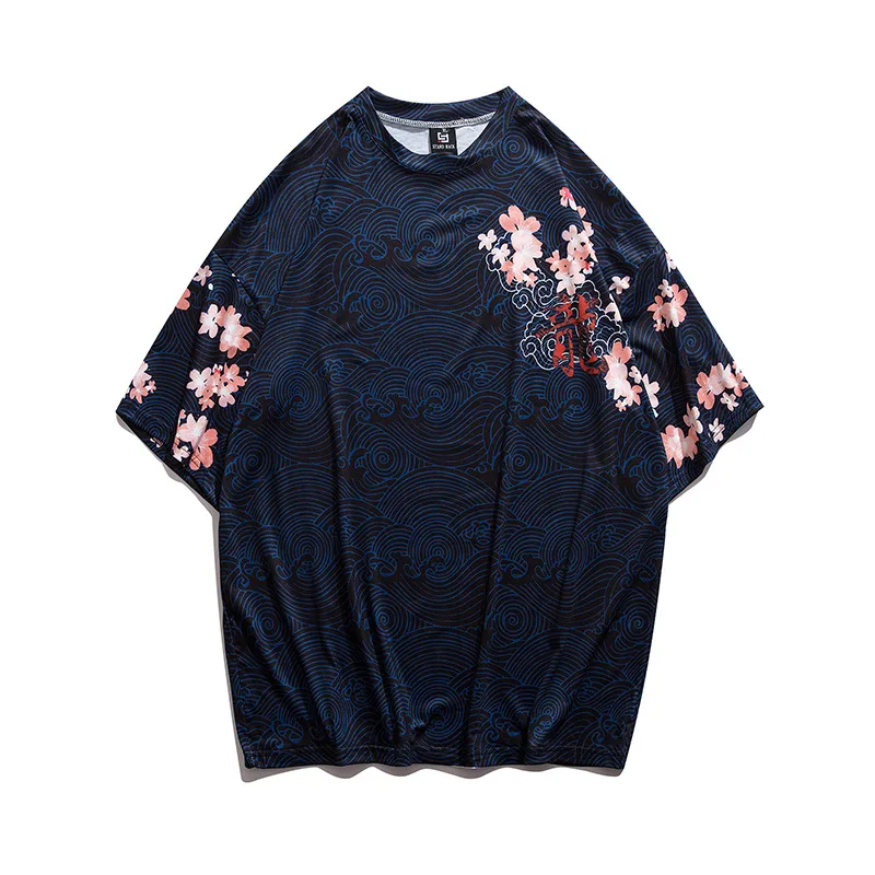 Мужская футболка 2020 уличная с пожарным драконом в стиле хип-хоп Harajuku летние