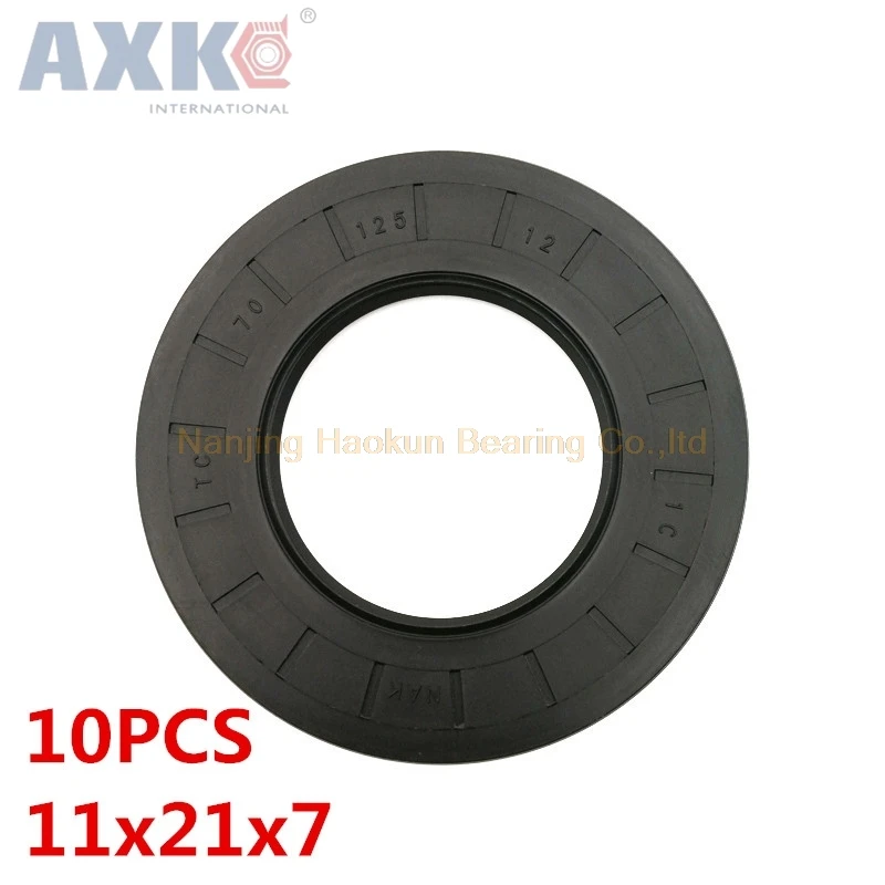 AXK 10 шт. TC11x21x7 сальник 11*21*7 уплотнений высококачественное уплотнение Уплотнители
