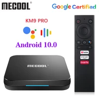 mecool km9 pro google certified androidtv android10 4gb 32gb km2 2gb 16gb amlogic s905x2 9 0 km3 atv 4g 64g 4k smart tv box