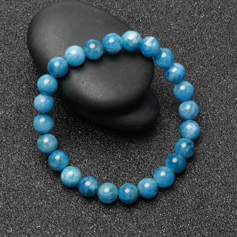 

Natural 8mm Advanced apatite bracelet for men and women fashion energy Charm Bracelet Jewelry Gifts
