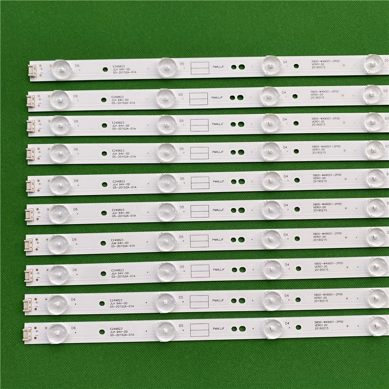 10 шт./компл. 6 светодиодный 480 мм фонарь для подсветки 5800-W49001-1P00 5800-W49001-2P00 0P00 DP00