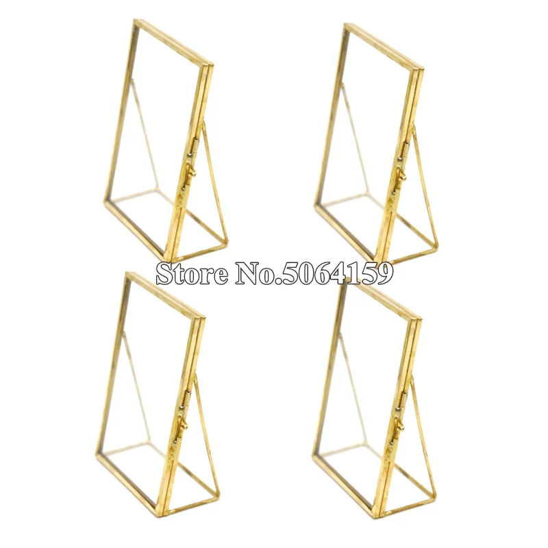 Набор из 4 античных латунных фоторамок для семейного портрета Современная