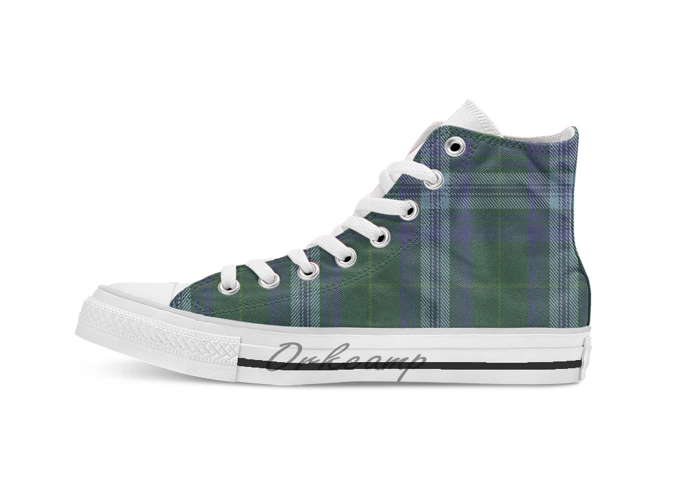 Jones of Wales Clan Family Tartan/Новый дизайн Повседневная парусиновая обувь на заказ Прямая