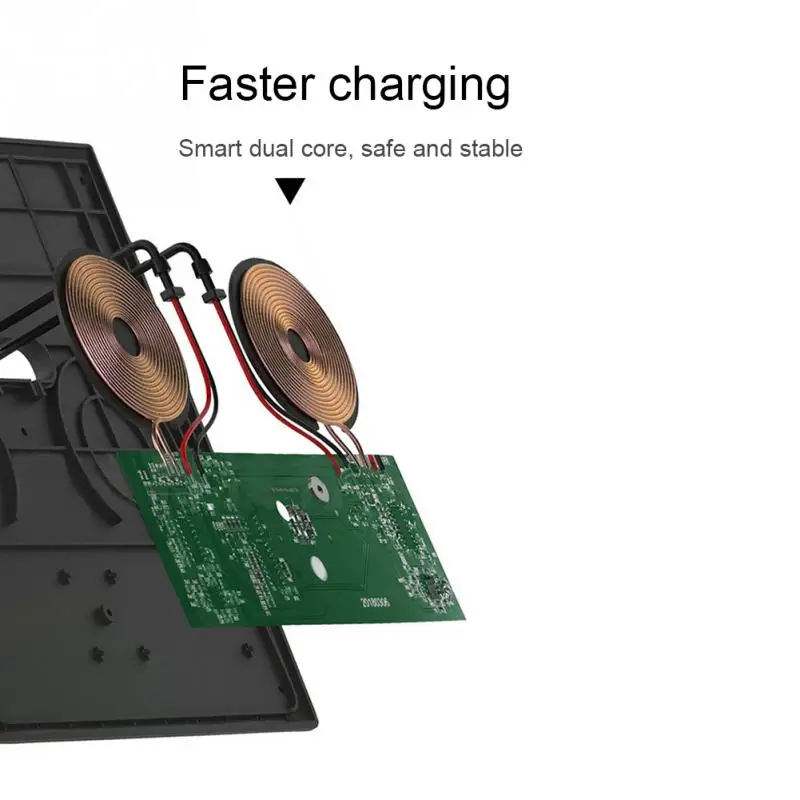 

For Tesla Model 3 10W Qi Wireless Charger For iPhone For XIAOMI Dual Phone Charging Station Car Center Console Charger Pad
