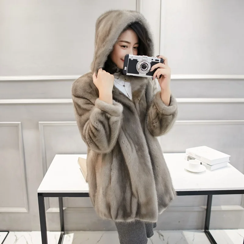 

Real Fur Coat Women Clothes 2019 Mink Fur Coat Parka Real Fur Korean Winter Coat Women Leather Jacket Abrigo Mujer 1561-1 YY2279