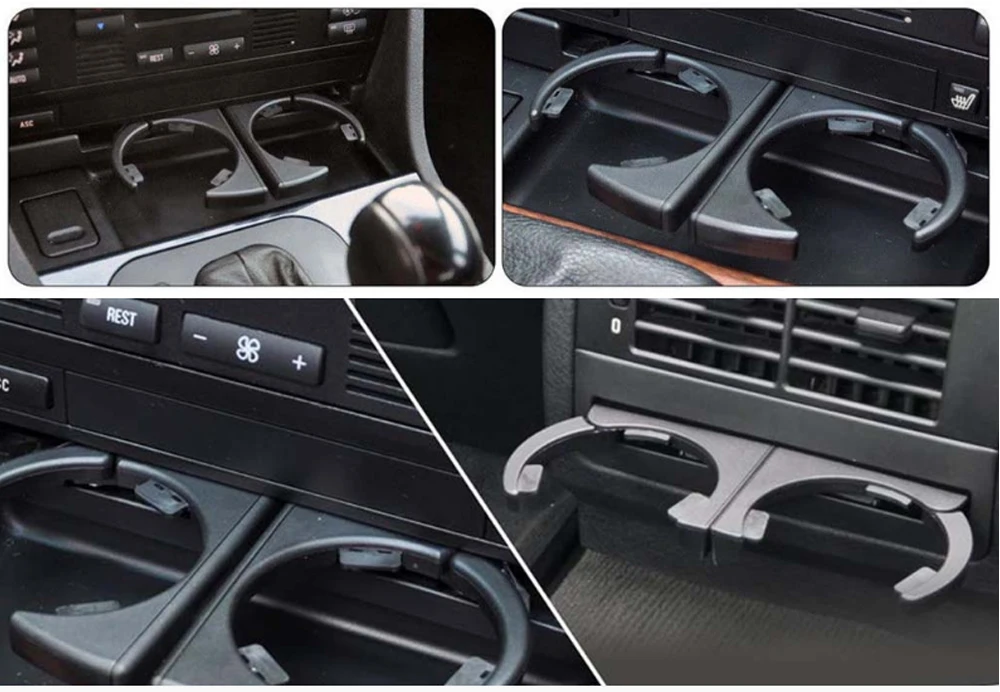 

Car Dash Mounted Console Cup Holder Front Left Retractable Drinks Holder for BMW E39 Professional Accessories 51168190205