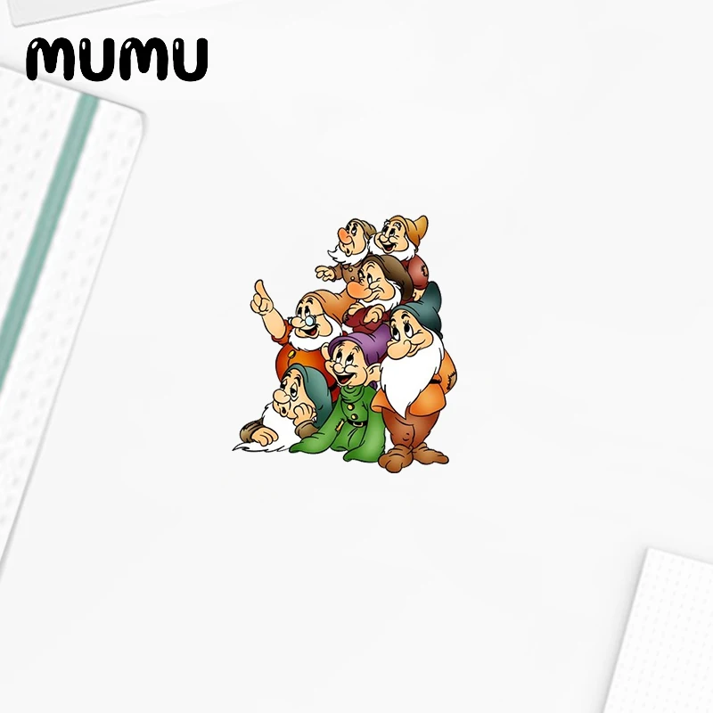 Брошь из акрила "Белоснежка и семь гномов" 2021 года ручной работы с эпоксидным покрытием для рубашек и сумок.