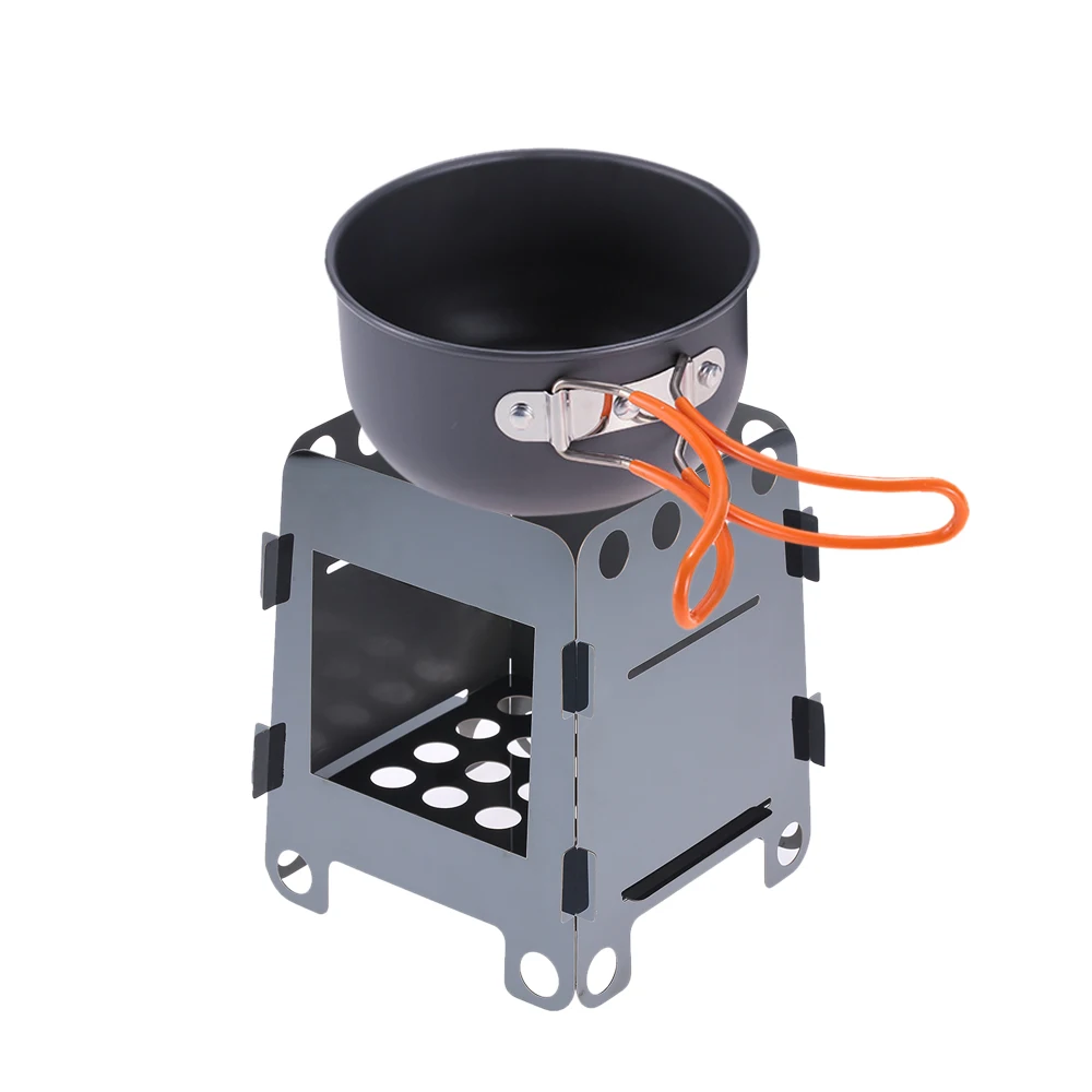 Портативная Легкая Складная дровяная плита легкая горящая печь для выживания