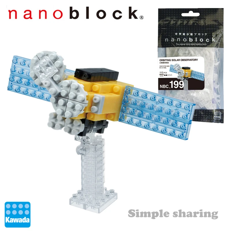 Nano Block Sun Gazing Satellite Nbc _ 199 Новинка! NBC199 Nanoblock обсерватория на орбите солнечной [Мини