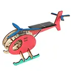 Мини-самолет на солнечной батарее, сборная игрушка для детей, образовательный научный эксперимент, DIY подарок