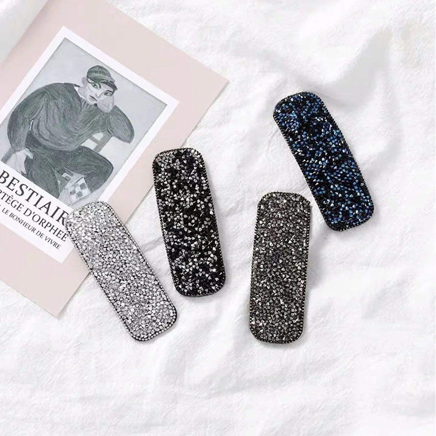 Яркие заколки Стразы женские аксессуары для волос модные украшения