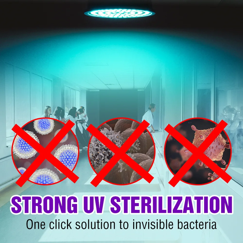 

E27 UV Ozone UVC Sterilizer Lamp LED Ultraviolet Light Led E14 Germicidal Bulb MR16 GU10 Disinfection Ampoule Led 220V Home Lamp