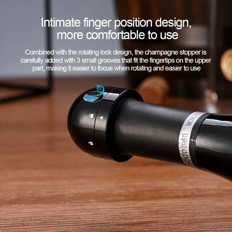 

Vacuum Champagne Stopper Silicone Bottle Cap Sealer Fresh Wine Keeper Reusable Cork For Party Bar Household Kitchen Storage Tool